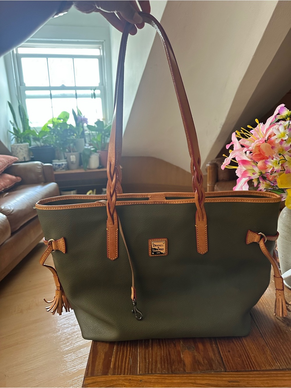 Dooney & Burke Olive green Tote